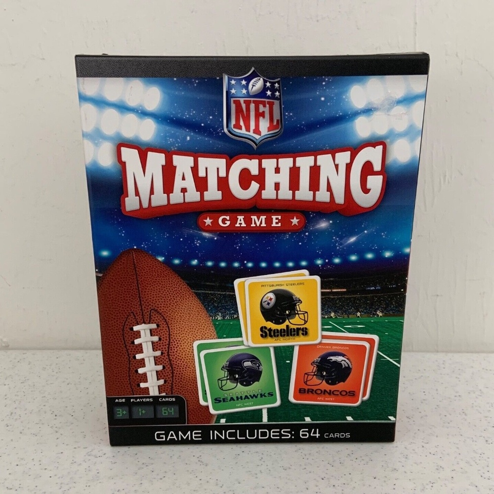 New NFL Matching Game Football Card Game